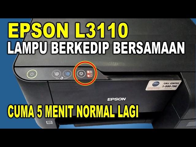 HOW TO RESET EPSON L3110 RED LIGHT BLINKING