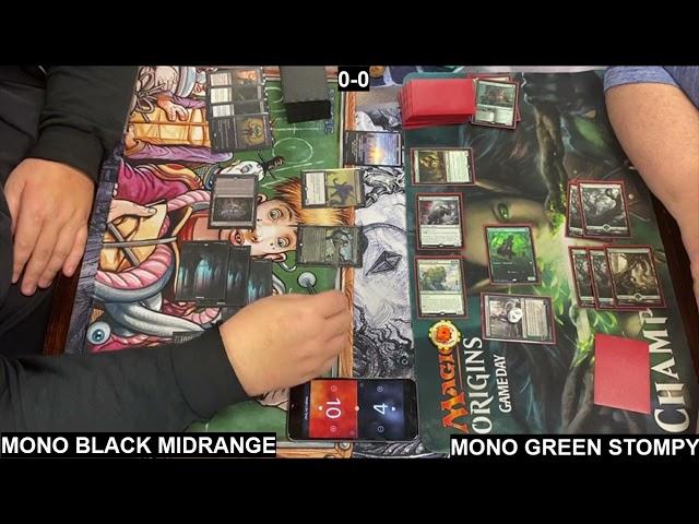 Pioneer - Mono Black Midrange Vs Mono Green Stompy