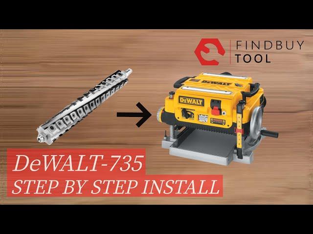 Helical cutterhead Install for DeWalt DW735 Planer demonstration