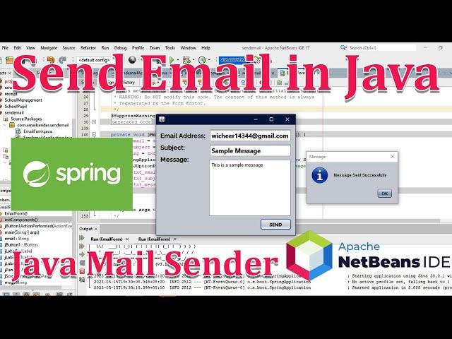 Java Programming # 14 - Send Email in Java - Java Mail Sender - Send Email Java