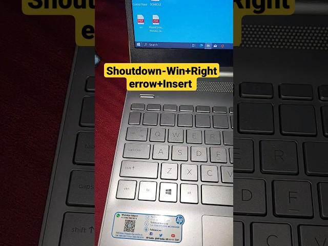 Shutdown kaise kare || Shortcut key se Shutdown || How to Shutdown #tech #aryan #shorts