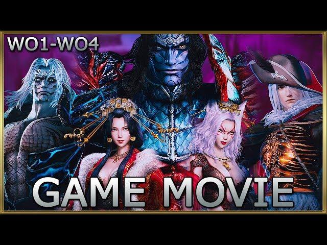 WARRIORS OROCHI All Cinematic Cutscenes 1-4 English HD [All CGI Game Movie from WO1, 2, Z, 3U & 4]