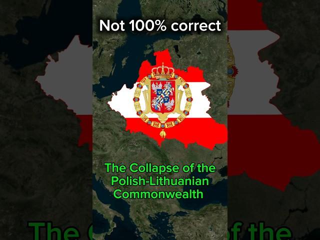 The collapse of the Polish-Lithuanian Commonwealth #mapper #map #mapping #poland #lithuania