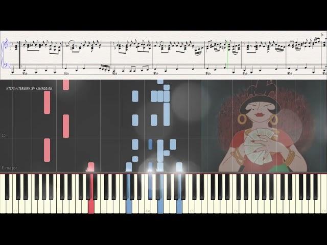 Песня атаманши - Г. Гладков (Ноты и Видеоурок для фортепиано) (piano cover)