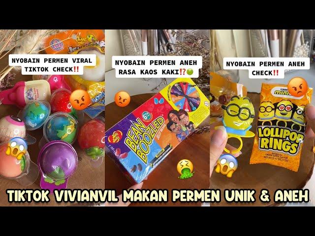 NYOBAIN PERMEN ANEH RASA KAOS KAKI!! - TIKTOK VIVIANVIL MAKAN PERMEN UNIK & ANEH