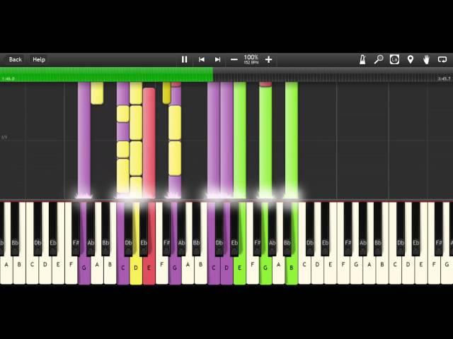 Sunrise - Our Last Night - Synthesia 100% velocity - Piano Tutorial