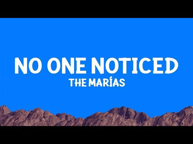 @TheMarias - No One Noticed (Lyrics)