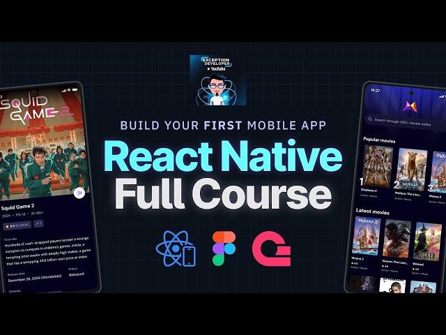 React Native Course for Beginners in 2025 | Build a Full Stack React Native App