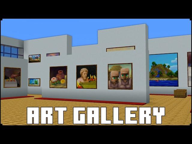 How To Build an Art Gallery In Minecraft | City Tutorial