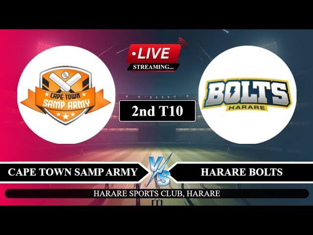 Live: CTA vs HB 2nd T10 Live | ZIM T10 Live Score | Cape Town vs Harare Live