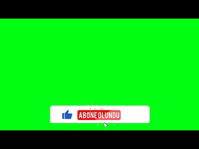 Youtube abone ol butonu green screen