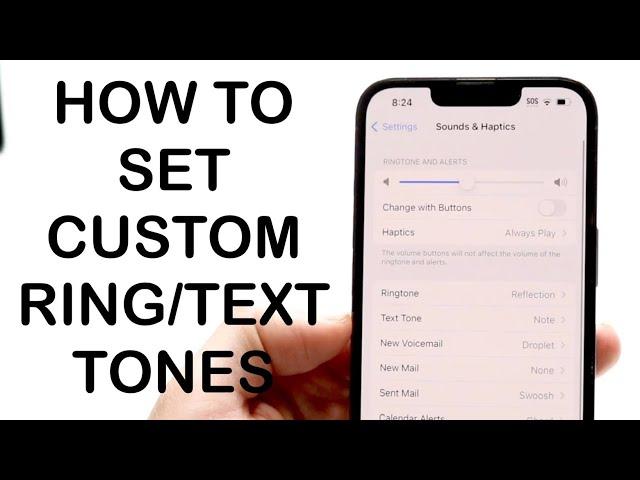 How To Set Custom Notification Sound On iPhone! (2024)