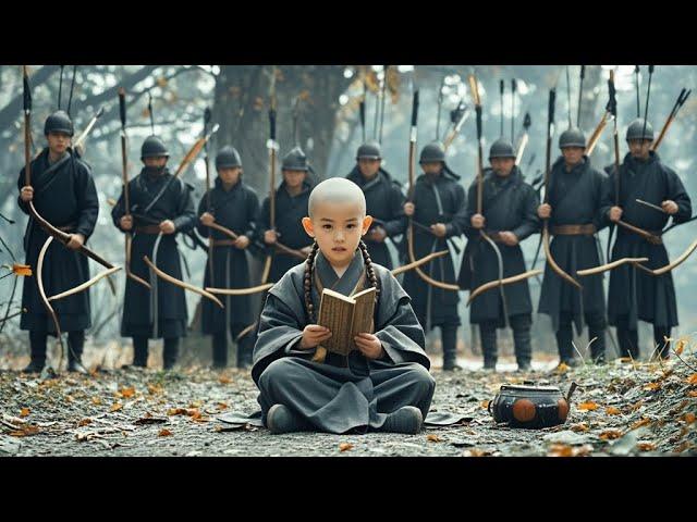 Evil men besieged the Shaolin Temple, but the five-year-old monk was a master and fought them off.