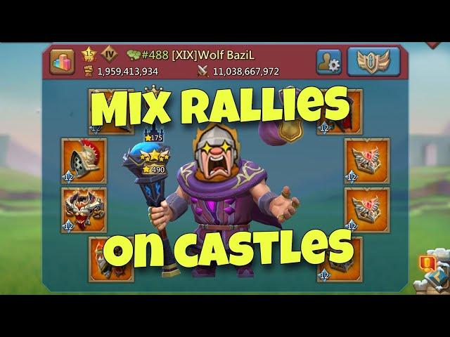 Lords Mobile - Lets test MIX rallies on targets. New meta or garbage?