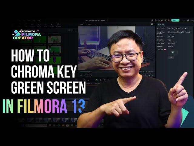 Filmora 13 Chroma Key Green Screen Tutorial in Less than 3 Minutes