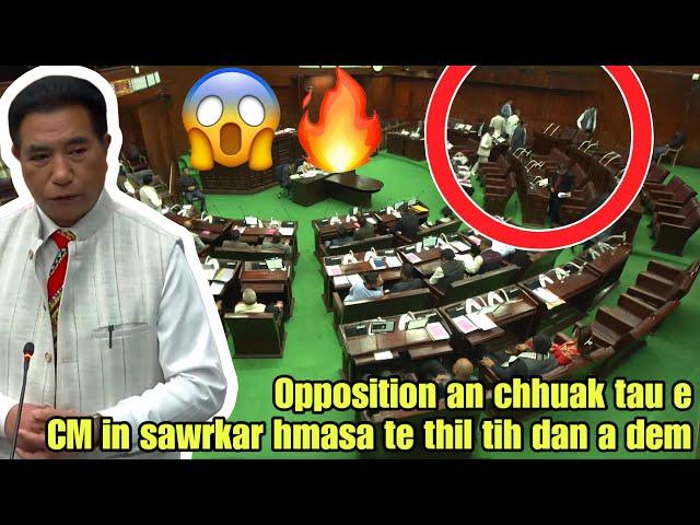 CM Pu Lalduhoma tawngkam avangin Opposition an chhuak tau(Jaz Hmar React)