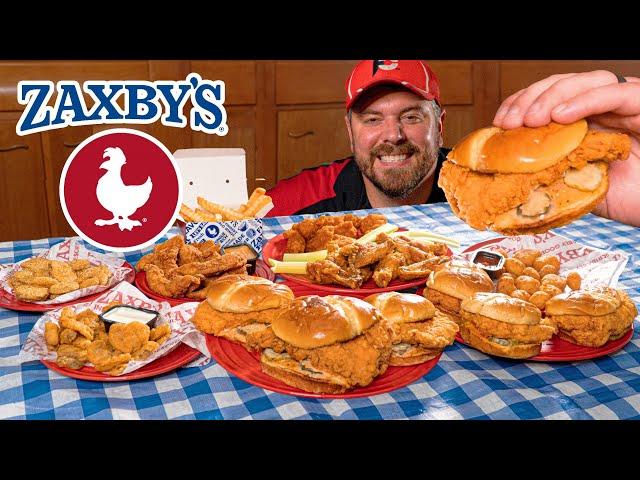 Zaxby's Signature Chicken Sandwich Menu Challenge!!