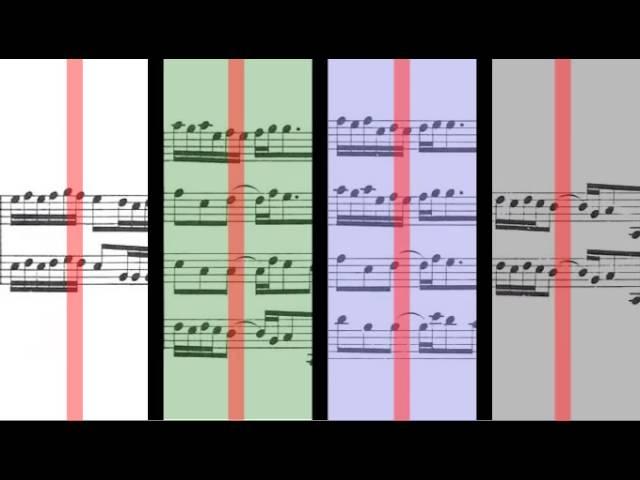 BWV 1046 - Brandenburg Concerto No.1 (Scrolling)