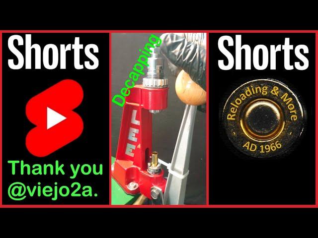 Lee Breech Lock press decapping @viejo2a style. #reloading, #9mm, #leeprecision, #ammo, #shorts