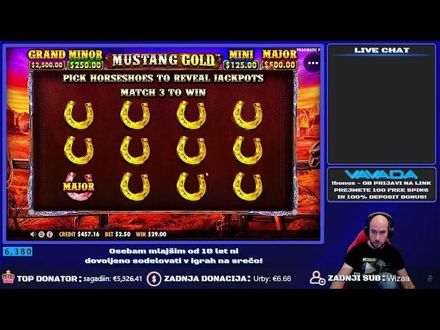 BIG WIN 2500eur MUSTANG GOLD