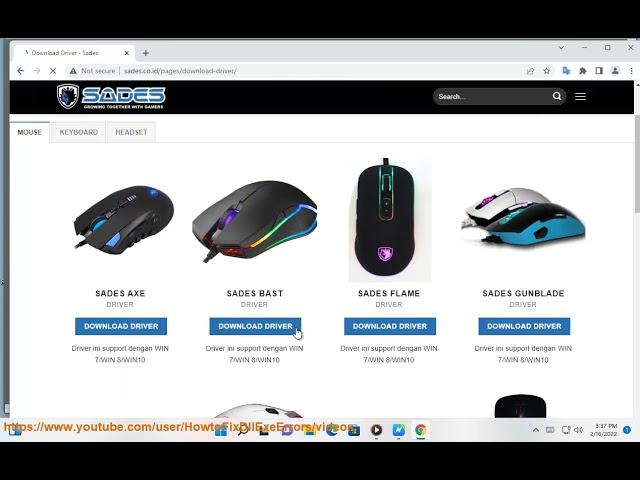 Download Sades headset drivers for Windows