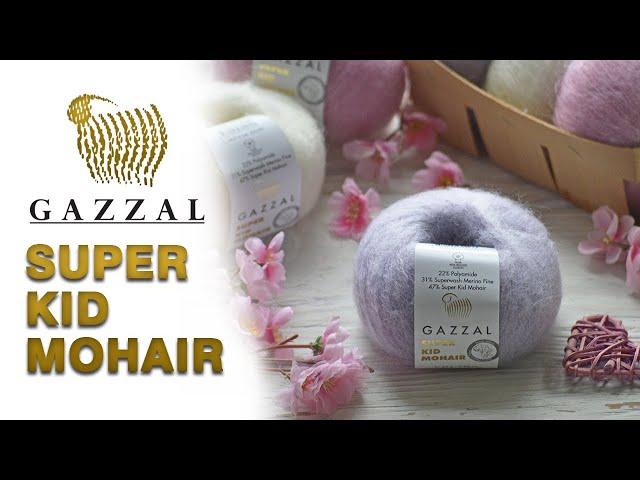 Обзор пряжи Gazzal Super Kid Mohair. Кид мохер с шерстью и полиамидом