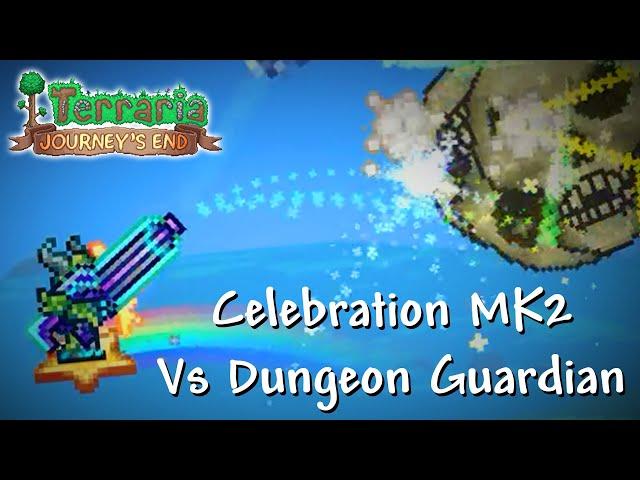 Terraria 1.4 - Celebration MK2 Vs Dungeon Guardian