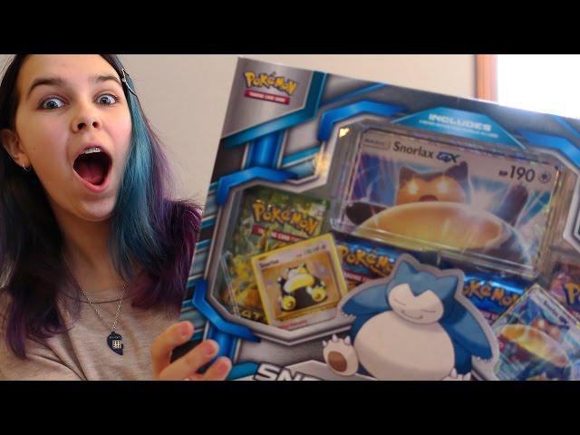 OPENING POKEMON SNORLAX GX BOX & BOOSTER PACKS | RADIOJH AUDREY