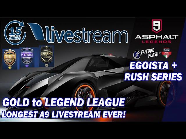 Asphalt 9 - Future Flash™️GOLD TO LEGEND - LONGEST STREAM EVER!