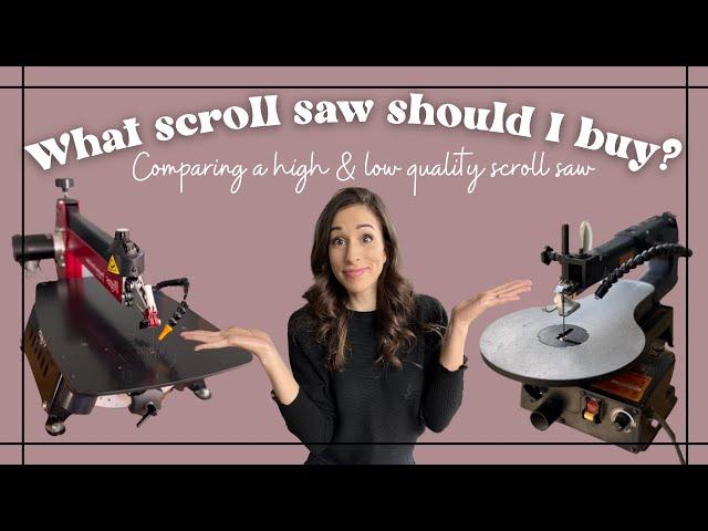 What scroll saw should I buy?! Comparing a low and high quality scroll saw//The Pegas and Wen