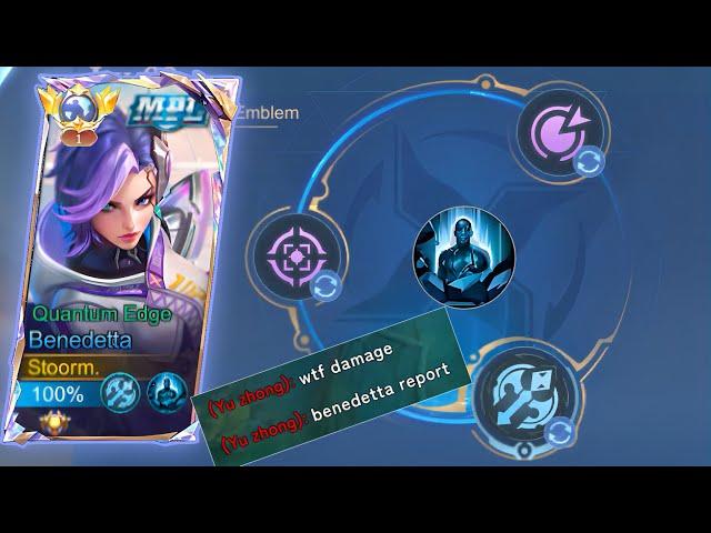 ONLY 0.01% OF BENEDETTA USERS KNOW THIS BUILD & EMBLEM!!| BENEDETTA GAMEPLAY | MLBB |