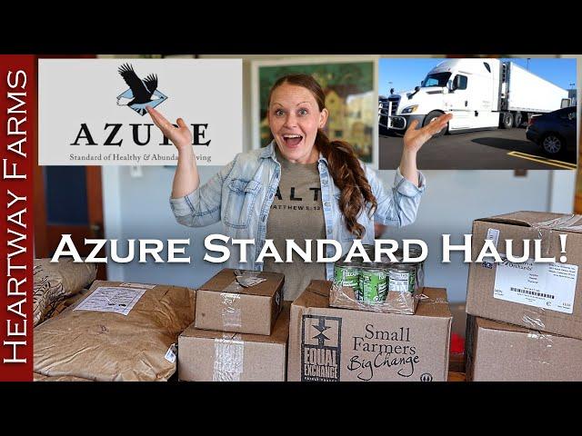 Picking up our Big Haul from Azure Standard! | Heartway Farms