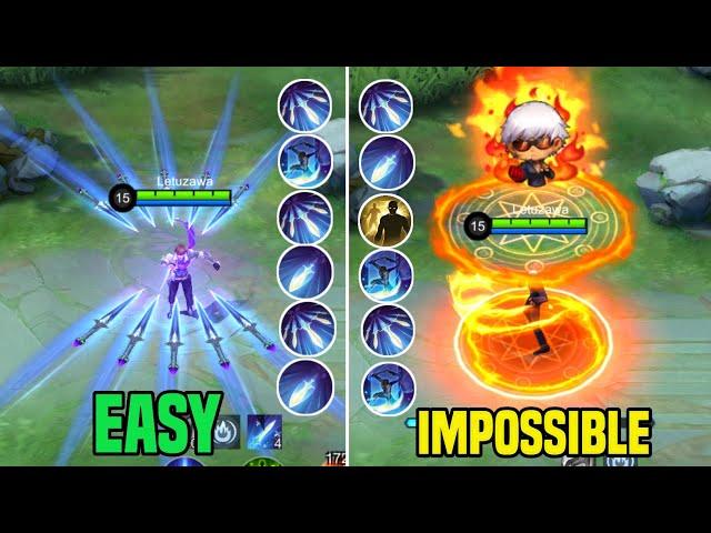 6 GUSION COMBO from EASY to IMPOSSIBLE