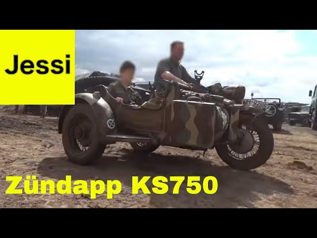 WWII Zündapp KS750 - The Iconic German Military Motorcycle in Action