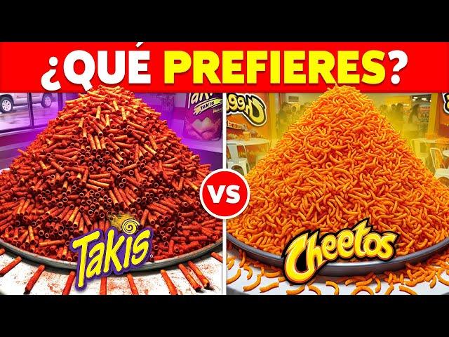 ¿Qué PREFIERES? Edición COMIDA CHATARRA y SNACKS 