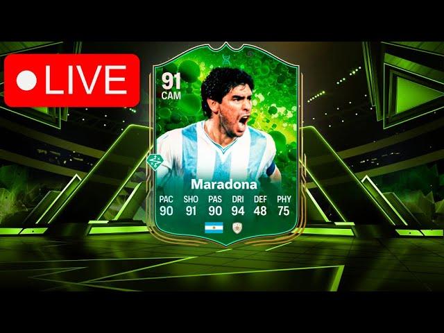 MARADONA EVOLUTION! LIVE 6PM CONTENT! LIVE EA FC 25 GRASSROOTS PACK OPENING!