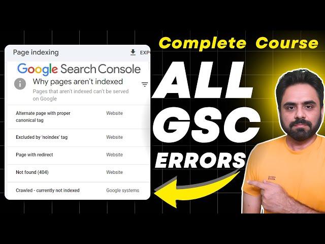 How to Fix Google Search Console Errors? 17 GSC Errors | Page Indexing Issues