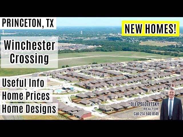 Winchester Crossing in Princeton TX - New Homes Community - Aerial View, Useful Info, Home Prices.