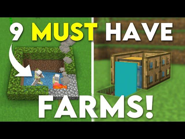 9 Farms You NEED Minecraft Bedrock 1.21! (MCPE/Xbox/PS4/Nintendo Switch/Windows10)