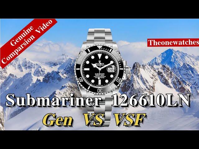 Submariner 126610LN Compared（Gen vs VSF）