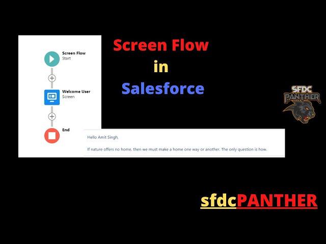 Screen Flow in Salesforce | #Salesforce Flow Builder Series for Salesforce Admins & Developers