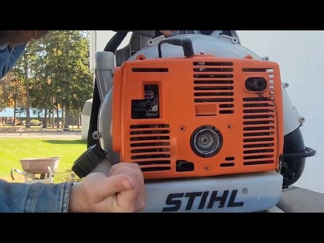 wrenching on a Stihl BR400, no spark, ignition coil removal