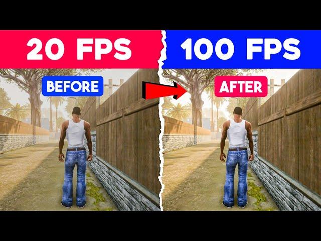  How To Fix Lag in GTA San Andreas | Boost FPS in Low End PC