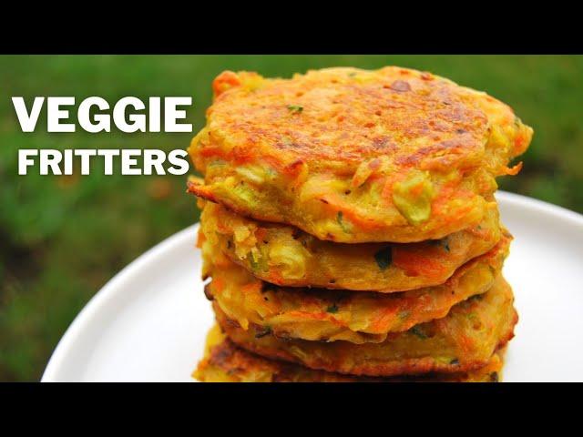 Vegan Vegetable Fritters in 15 MINUTES! Vegetable Patties Recipe