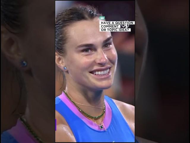 Aryna Sabalenka’s Priceless Reaction!  #TennisShorts#tennis #shorts#ArynaSabalenka#wta #sports