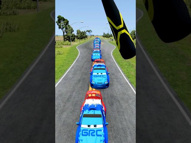Mix Funny Cars Vs Bat Hammer #beamng #beamngdrive #shorts