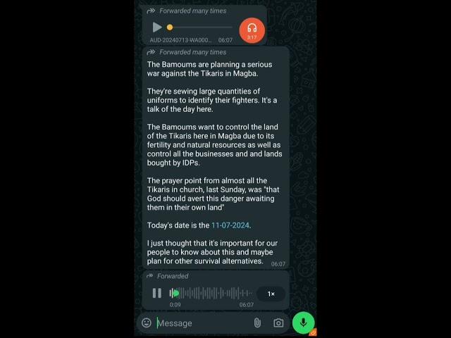 THE BAMOUMS ARE PLANNING AN ATTACK ON AMBAZONIAN CIVILIANS