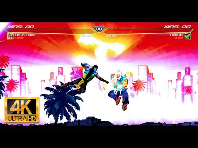 MK VS SF 3 - Akuma VS Chameleon [4K 60fps]