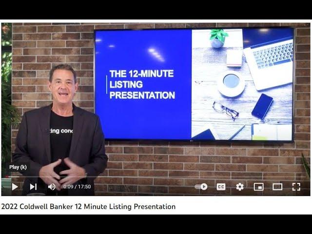 2022 Coldwell Banker 12 Minute Listing Presentation