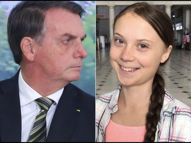 Bolsonaro fugiu de Davos com medo de encontrar Greta Thunberg e Jane Fonda lá